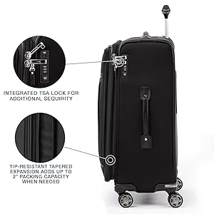 Travelpro 黒 中型キャリーケース Amazon | [Travelpro] スーツケース 中型 Mサイズ 預け入れ